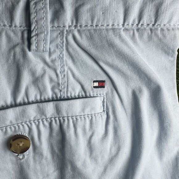 Tommy Hilfiger Shorts Mens 42 Light Blue Classic Chino Casual Summer Cotton - Picture 4 of 11